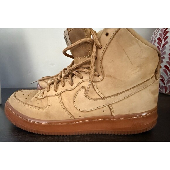 Nike Air Force 1 Wheat Size 5.5Y Ladies Size 7 # 807617-200 - Picture 3 of 9
